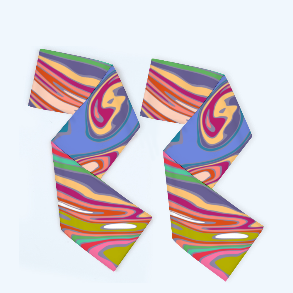 Fresh - Water Swirl - Double Sided Scarf