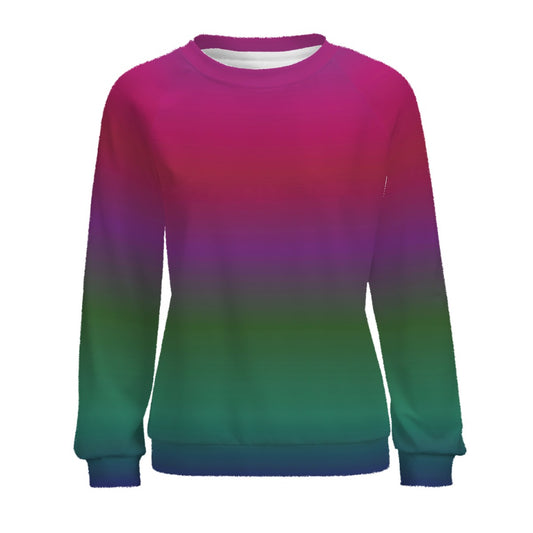 The Deep Color Harmony Spectrum - Terry Cloth Sweatshirt β Deep Ombre Blend