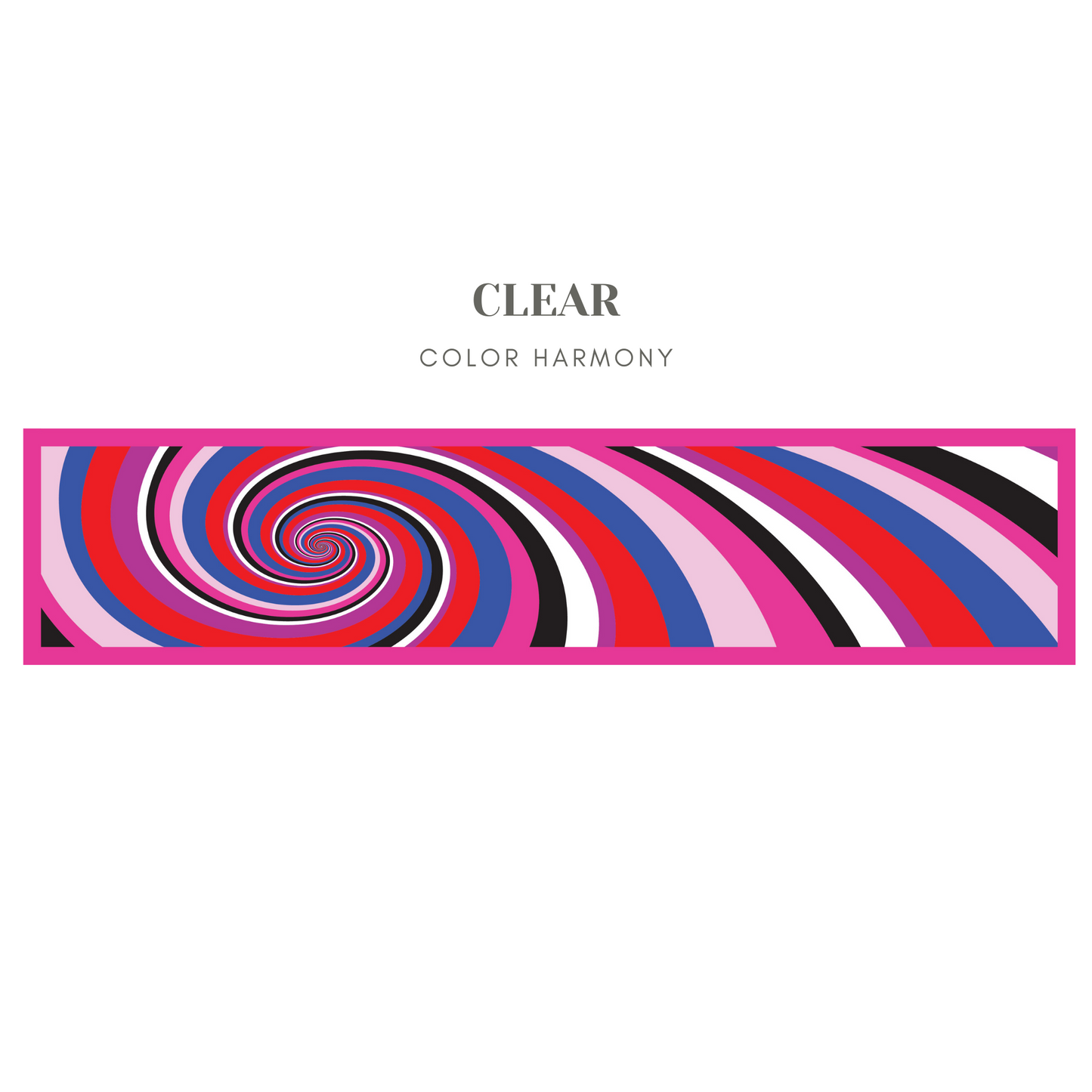 Clear -  Vortex Silk Scarf