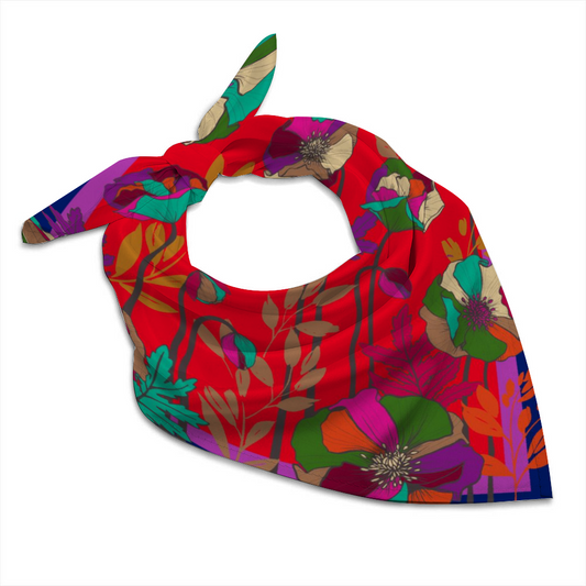 Deep Poppies - Large Square Scarf
