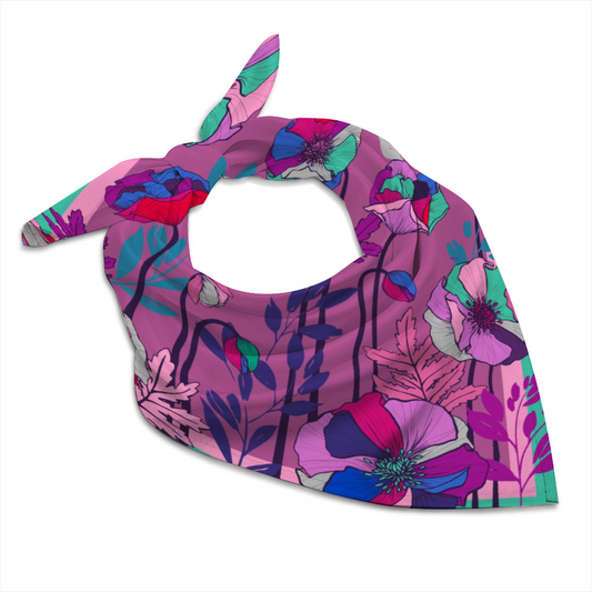 Cool -  Poppies - Large Square Scarf