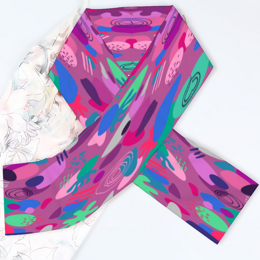 Cool - Abstract Design - Long Double Sided Scarf