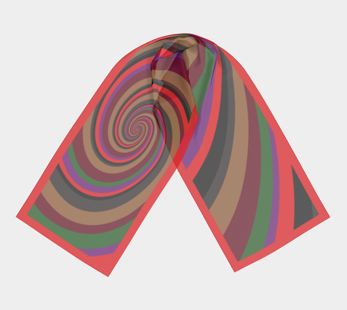 Deep - Vortex Silk Scarf