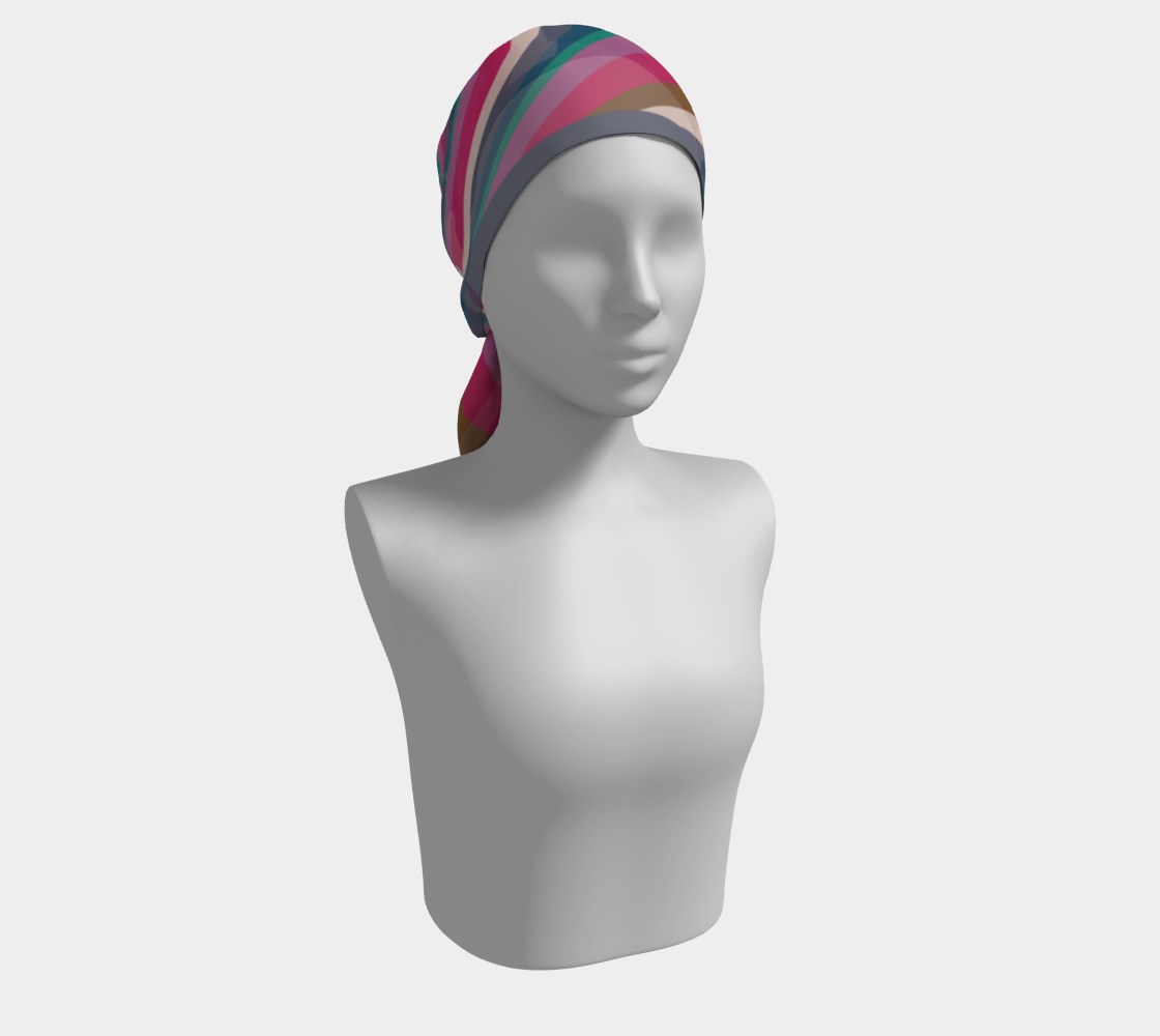 Soft - Vortex Silk  Scarf -