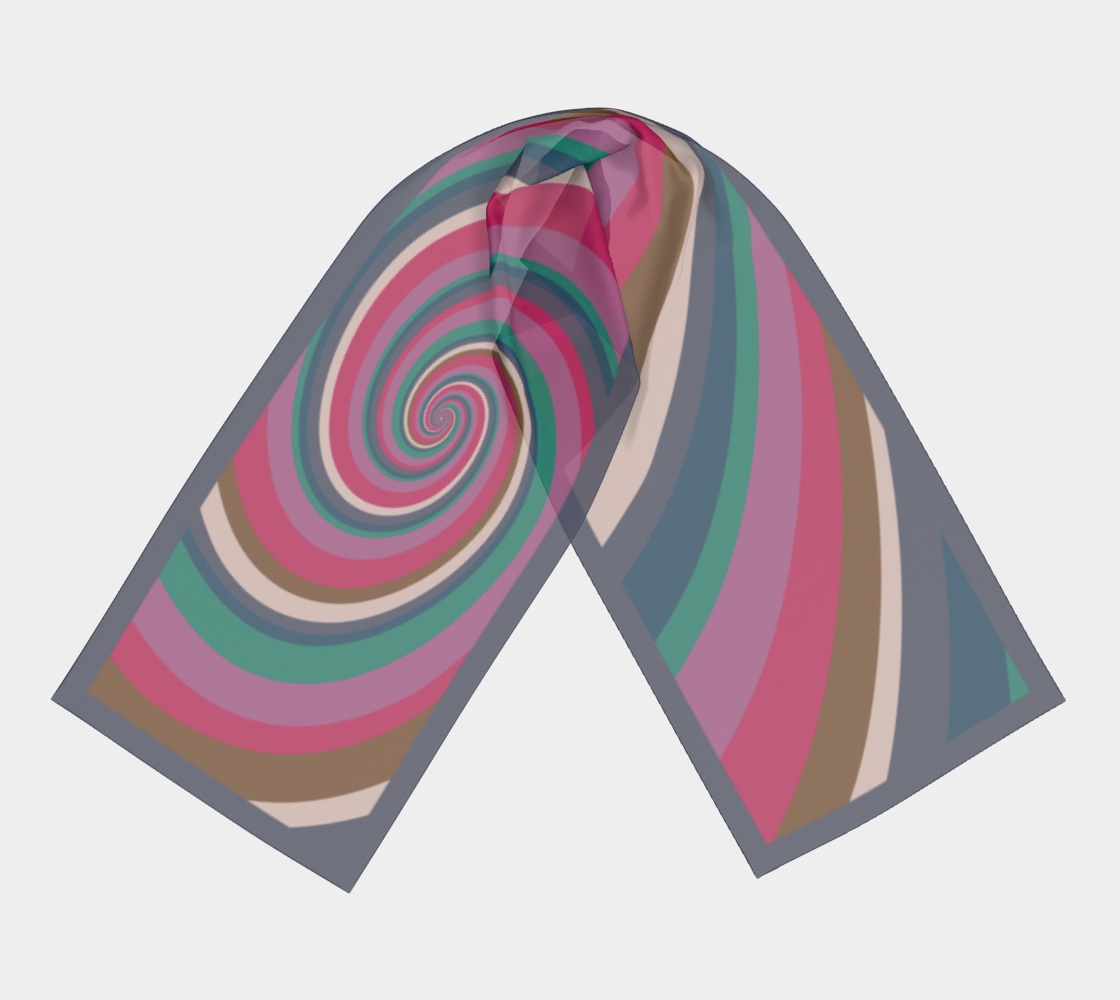 Soft - Vortex Silk  Scarf -