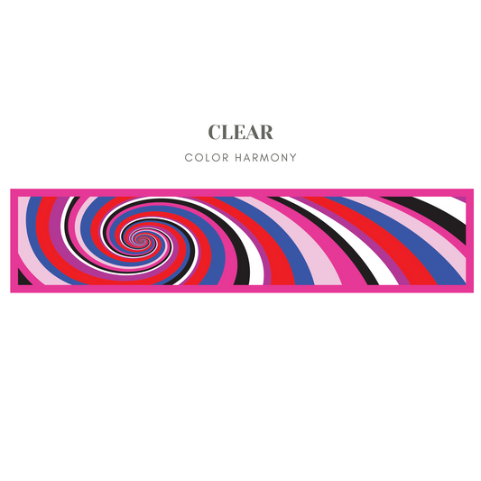 Clear -  Vortex Silk Scarf