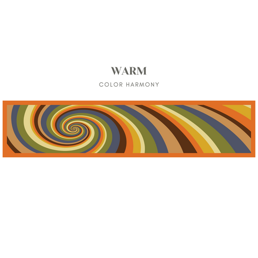 Warm - Vortex Silk Scarf
