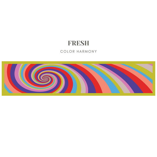 Silk Swirl Scarf - Fresh