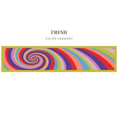 Silk Swirl Scarf - Fresh