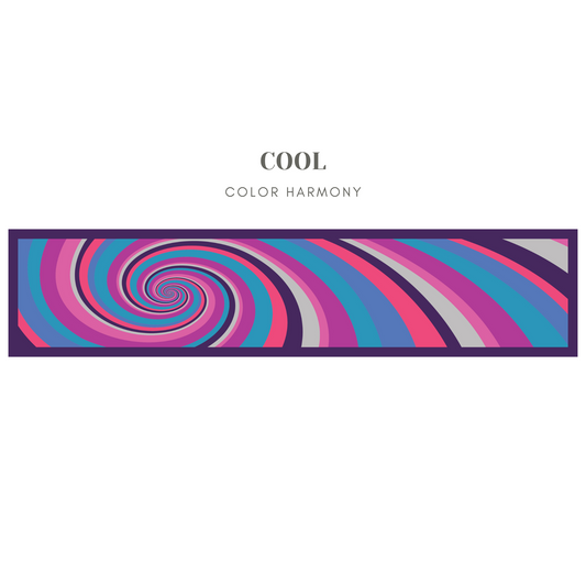 Silk Swirl Scarf - Cool