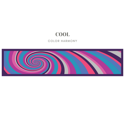 Silk Swirl Scarf - Cool
