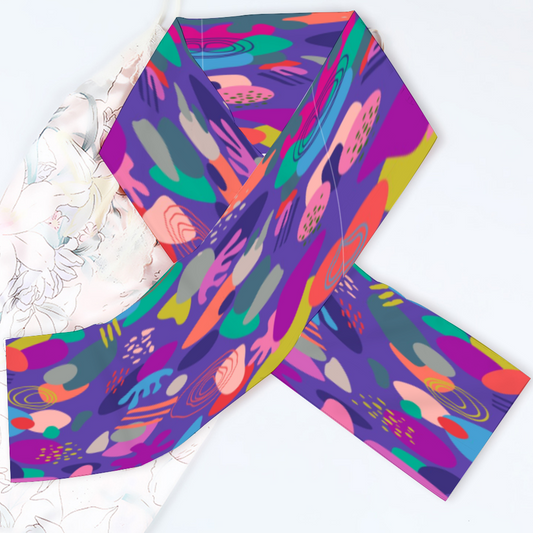 Fresh - Abstract Long Double Sided Scarf