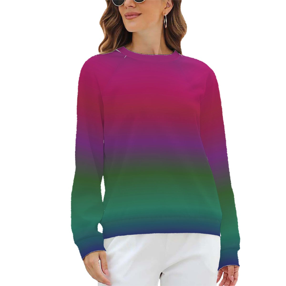 The Deep Color Harmony Spectrum - Terry Cloth Sweatshirt – Deep Ombre Blend