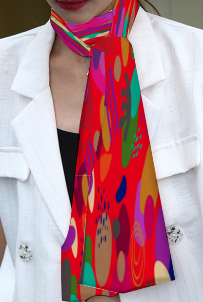 Deep - Abstract Design - Long Double Sided Scarf
