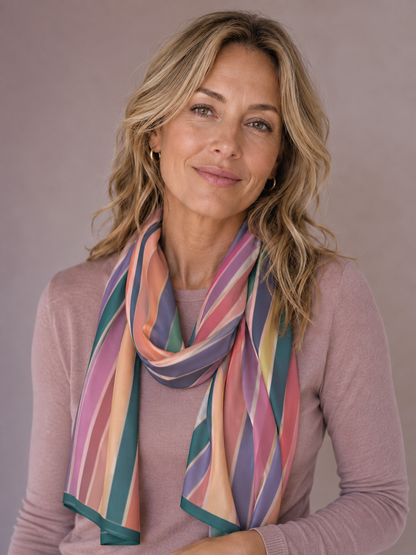 Soft - Water Swirl Chiffon Scarf
