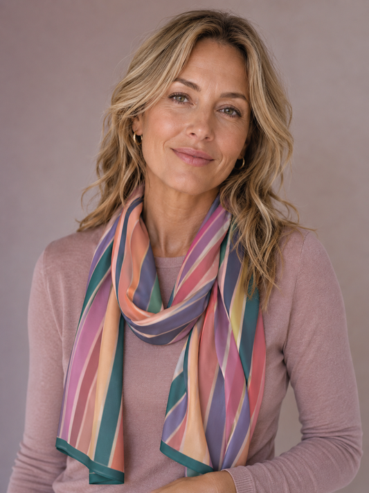 Soft - Water Swirl Chiffon Scarf