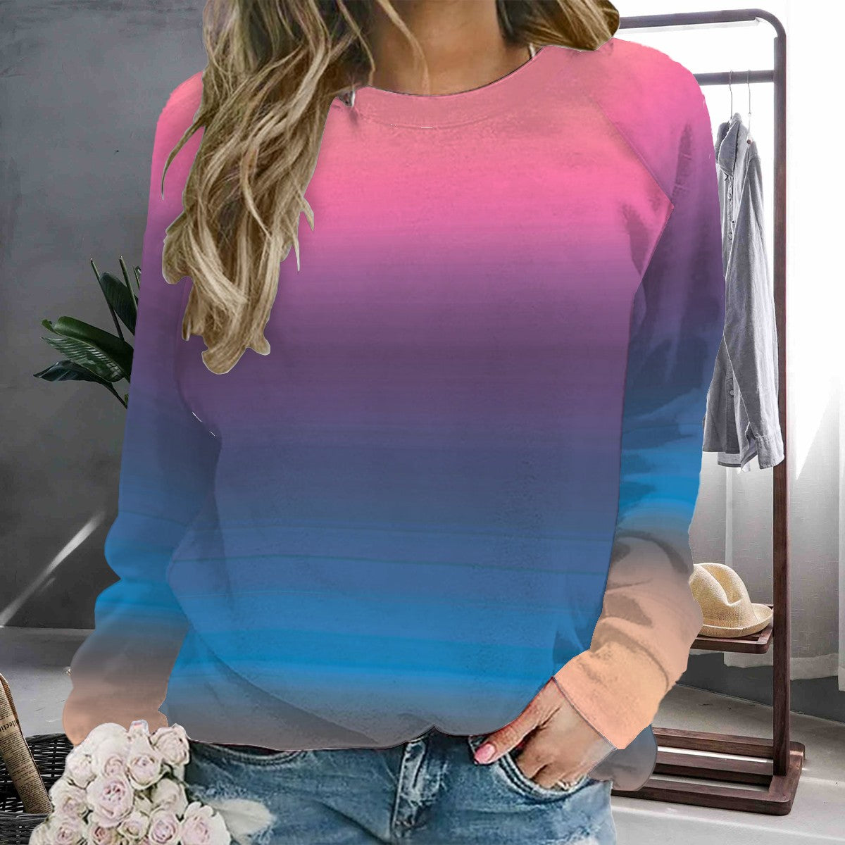 The  Fresh Color Harmony Spectrum - Terry Cloth Sweatshirt – Fresh  Ombre Blend