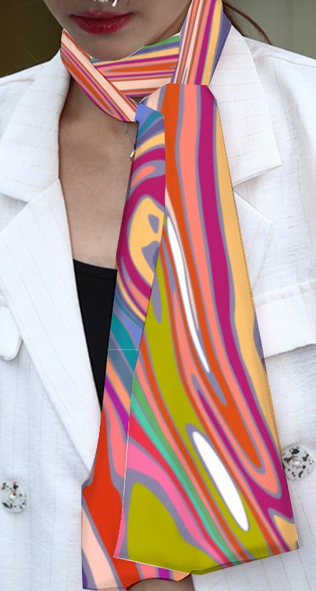 Fresh - Water Swirl - Double Sided Scarf