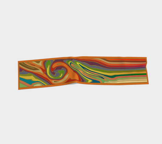 Warm - Water Swirl Chiffon Scarf