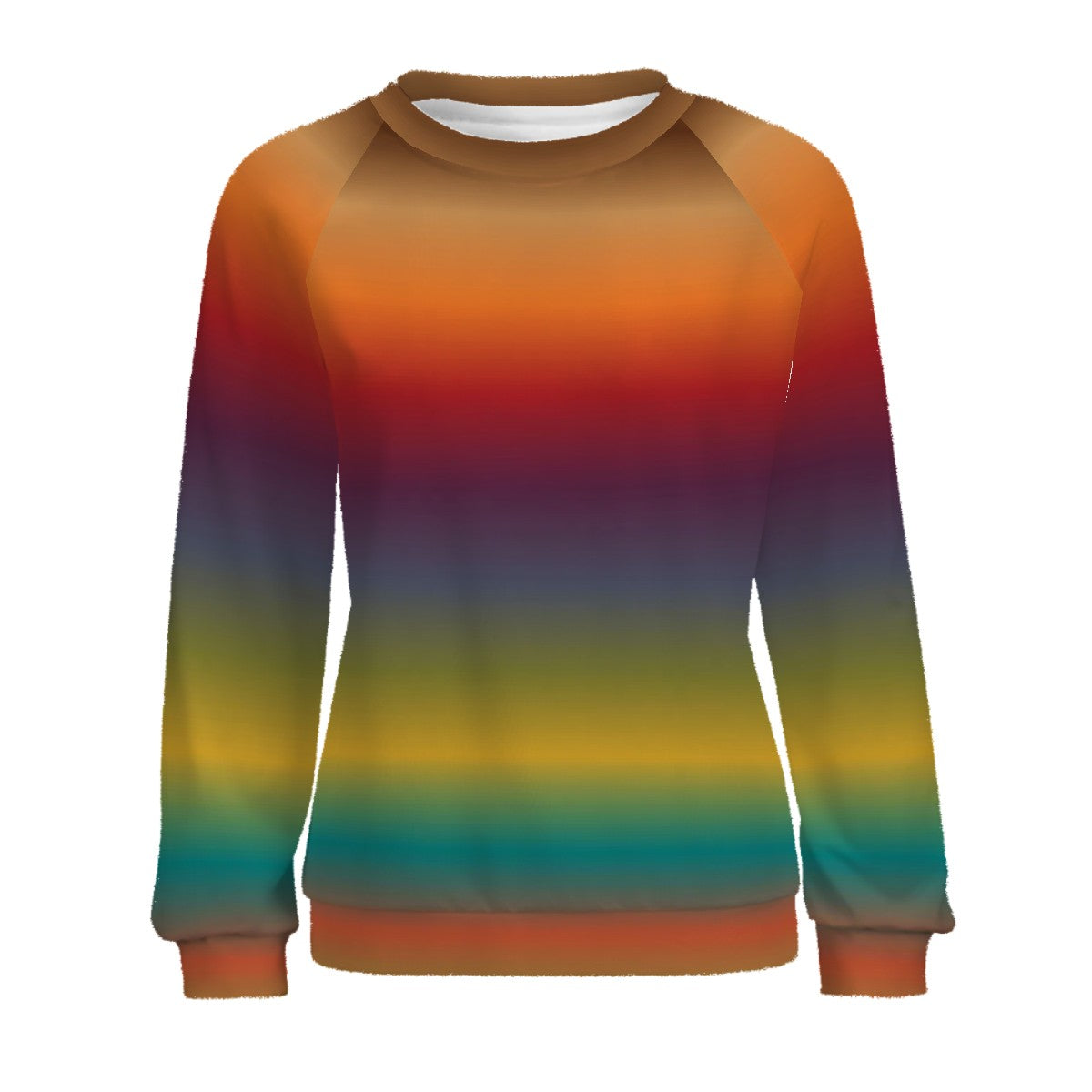 The  Warm Color Harmony Spectrum - Terry Cloth Sweatshirt – Warm  Ombre Blend