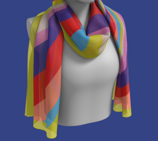 Silk Swirl Scarf - Fresh