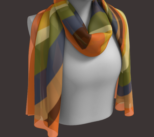 Warm - Vortex Silk Scarf