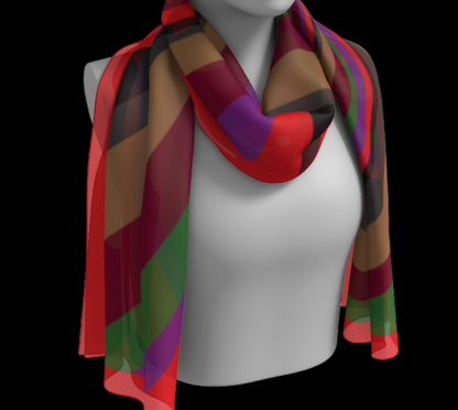 Deep - Vortex Silk Scarf