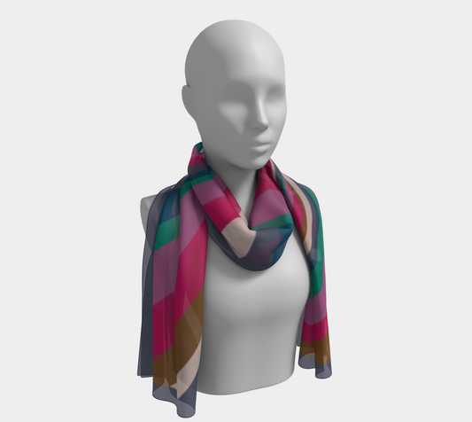 Soft - Vortex Silk  Scarf -