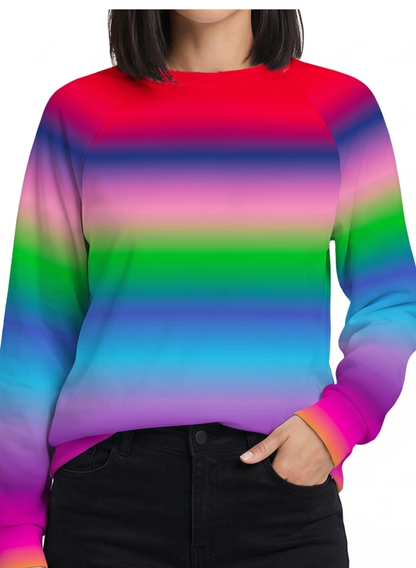The Clear Harmony Spectrum - Raglan Crewneck Sweatshirt