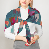 Abstract Square Scarf -Soft