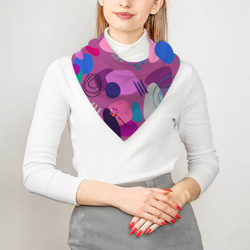 Abstract Square Scarf  - Cool